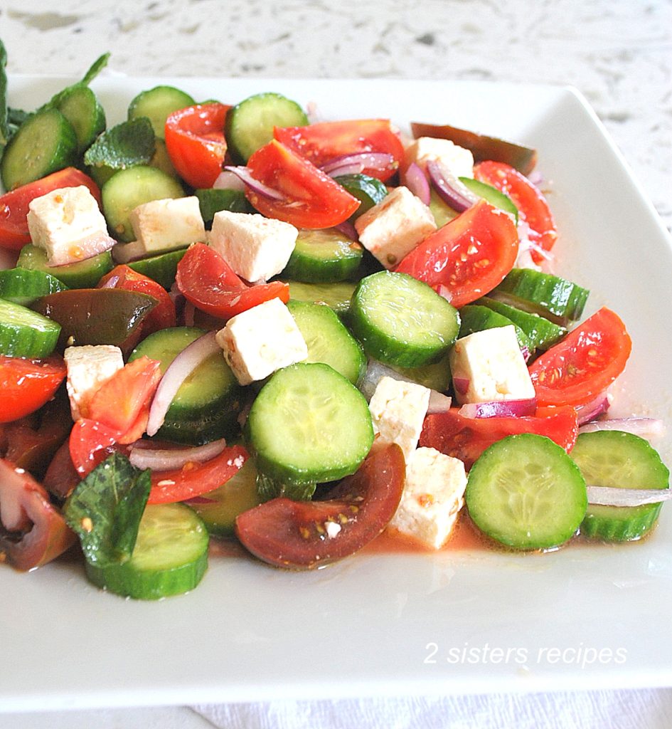 Favorite Greek Salad by 2sistersrecipes.com
