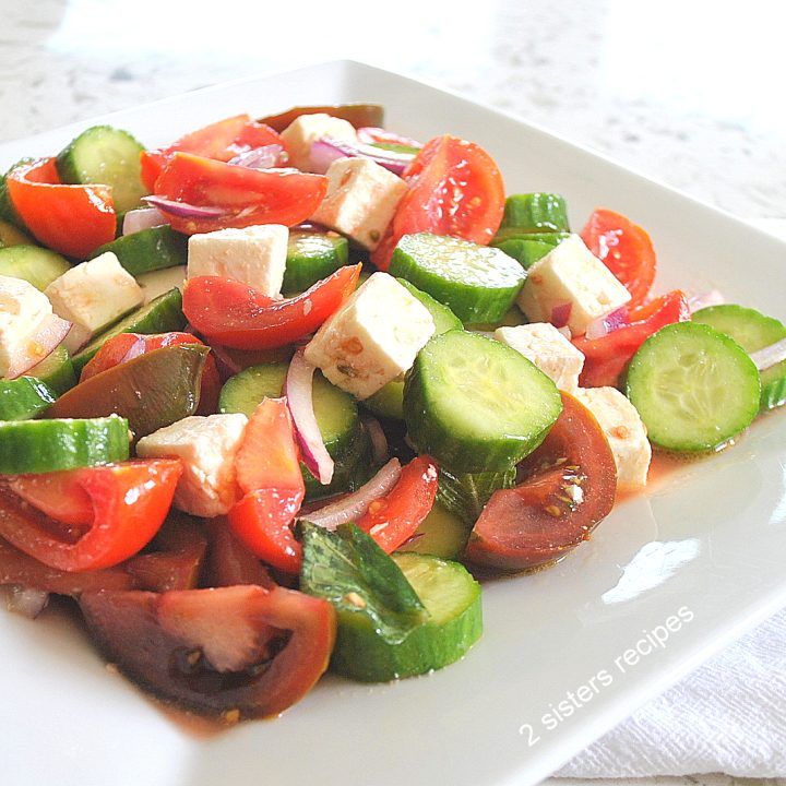 Favorite Greek Salad by 2sistersrecipes.com