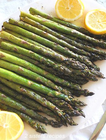 Perfectly Grilled Asparagus by 2sistersrecipes.com