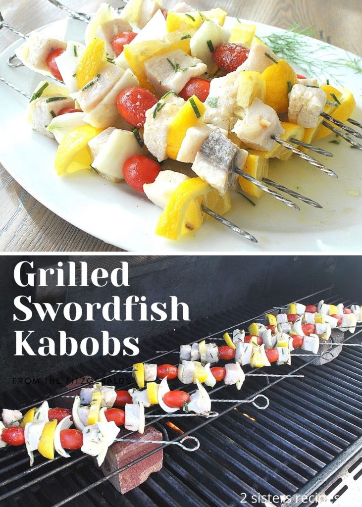 Grrilled Swordfish Kabobs, by 2sistersrecipes.com