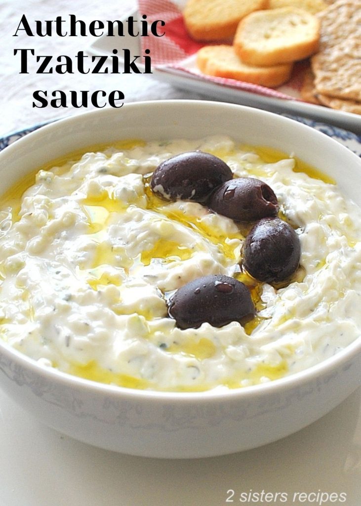 Authentic Tzatziki Sauce by 2sistersrecipes.com