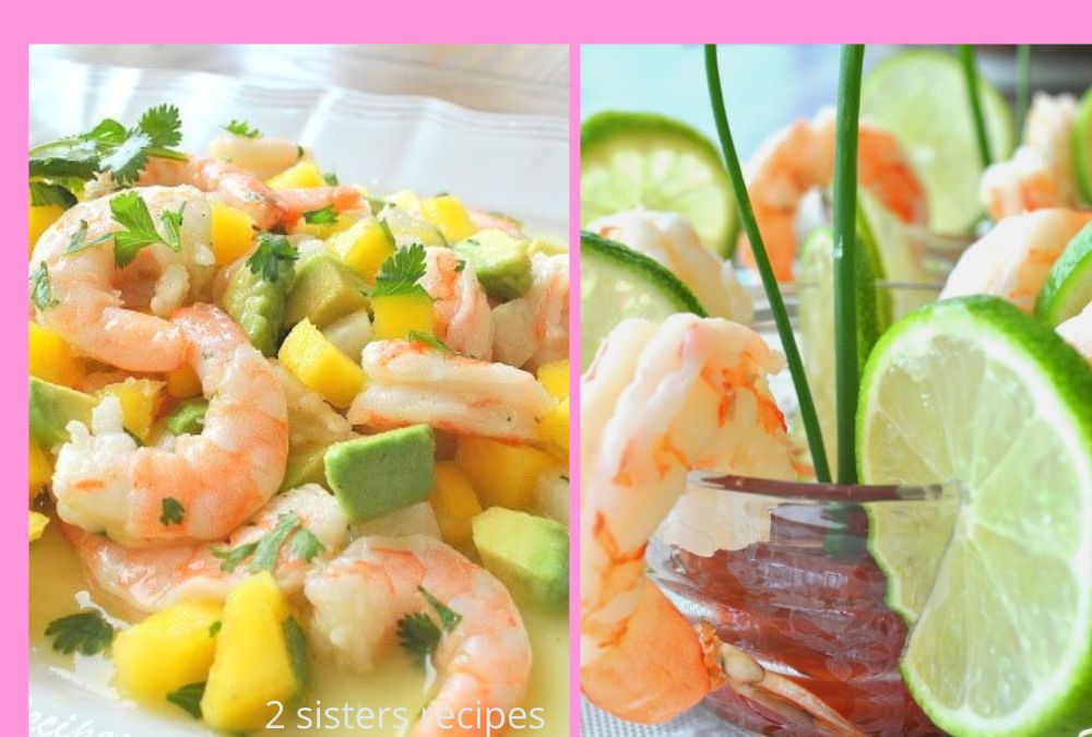 2 pjhotos of shrimp recipes for appetizers. by 2sistersrecipes.com