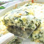 Spinach Parmesan Rice Casserole by 2sistersrecipes.com