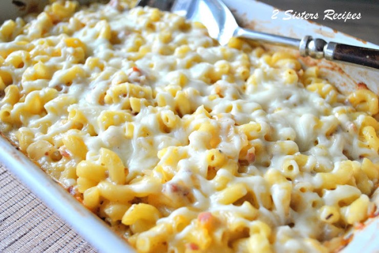 Macaroni and Cheese with Pancetta by 2sistersrecipes.com