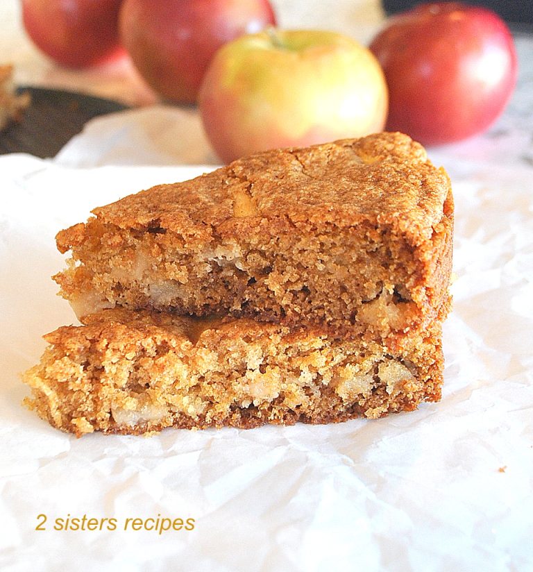 Apple Cinnamon Blondies 2 Sisters Recipes by Anna and Liz