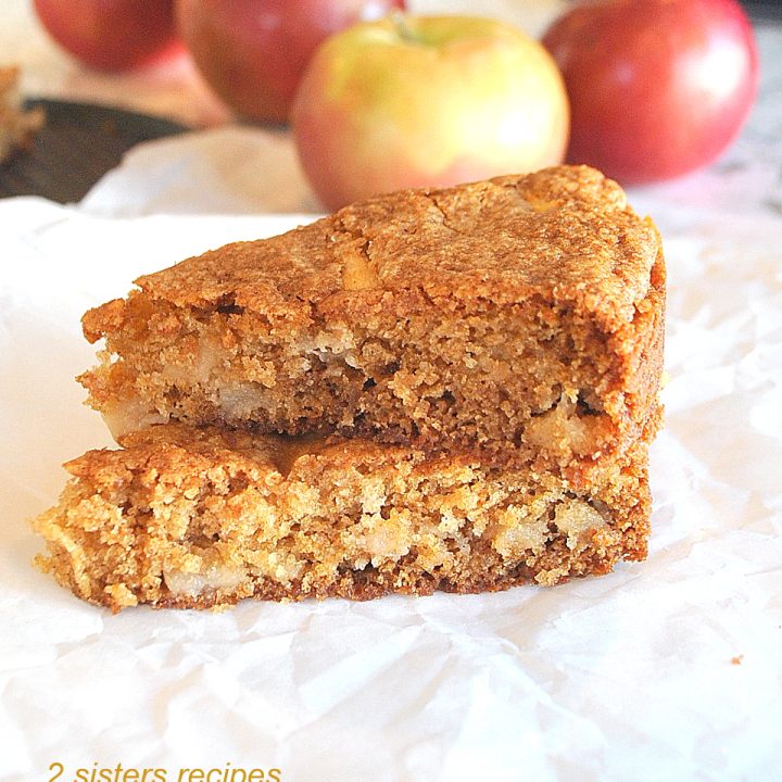 Apple Cinnamon Blondies by 2sistersrecipes.com