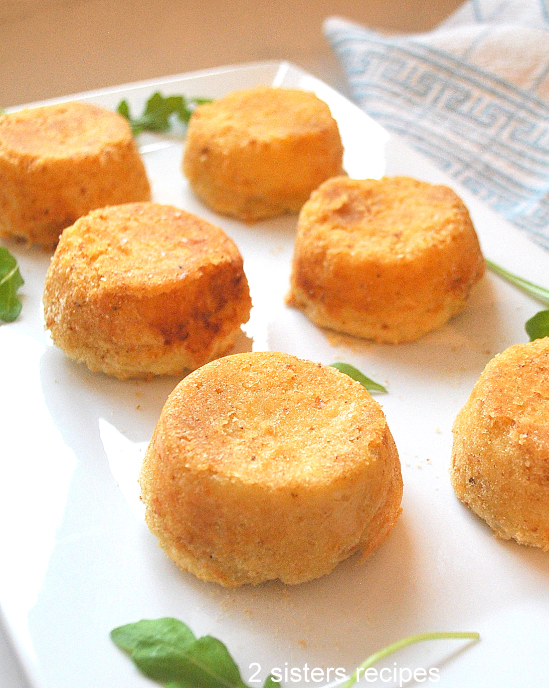 Mashed Potato Cakes ( croquettes) by 2sistersrecipes.com