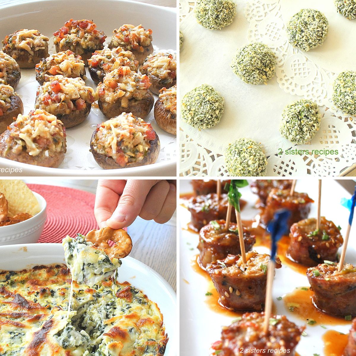 Easy Party Appetizers - 2 Sisters Recipes by Anna and Liz