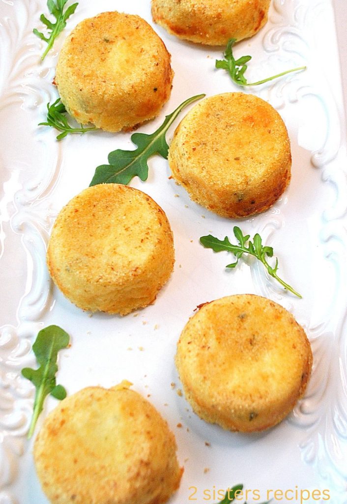 Mashed Potato Cakes ( croquettes) by 2sistersrecipes.com