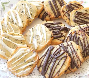 Tea Shortbread Cookies by 2sistersrecipes.com