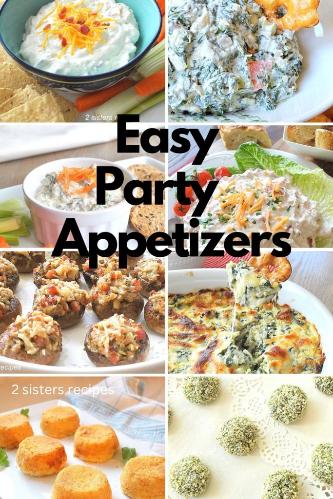 Easy Party Appetizers (14+recipes) - 2 Sisters Recipes by Anna and Liz