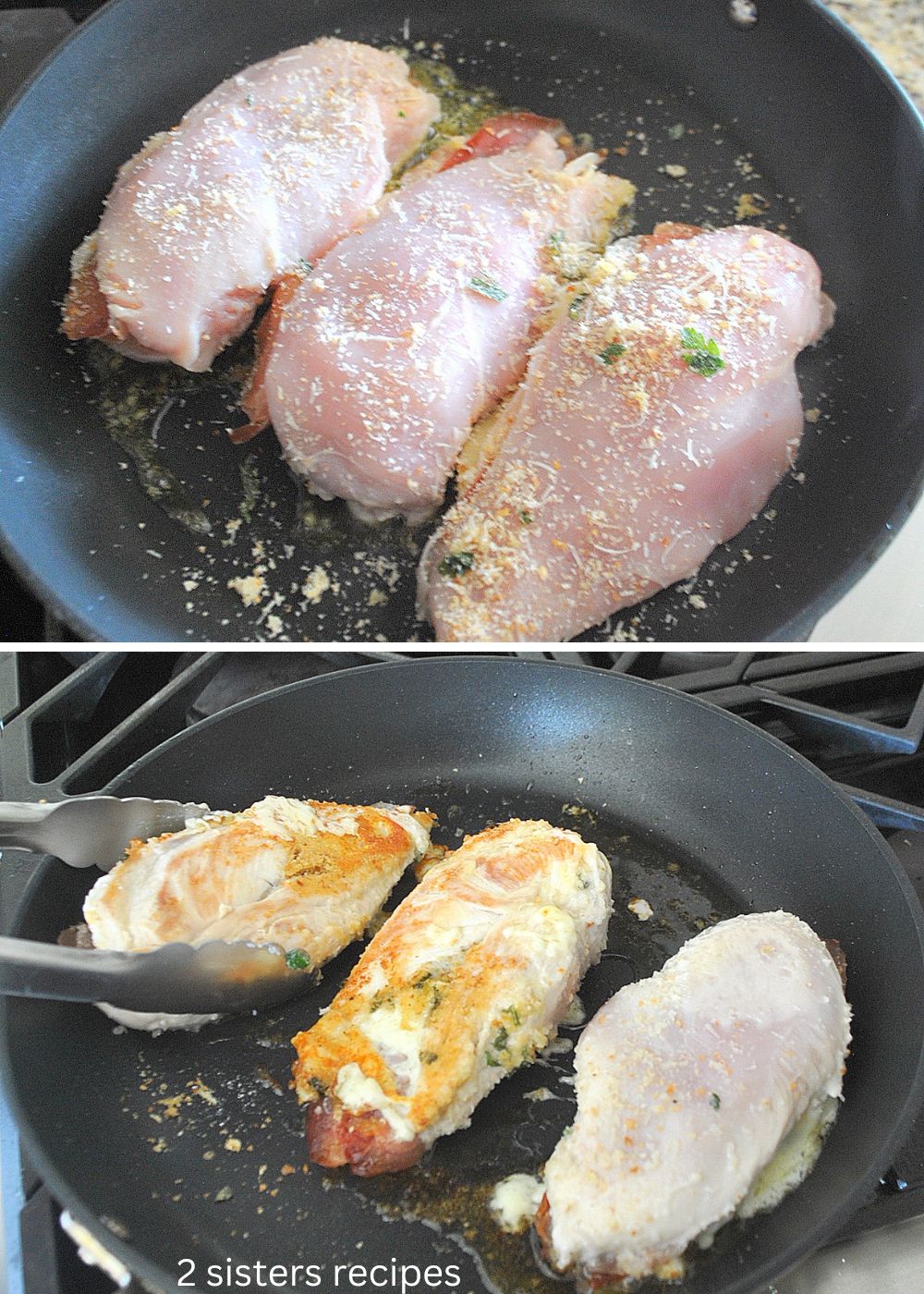 Crispy Stuffed Chicken Breasts - 2 Sisters Recipes by Anna and Liz