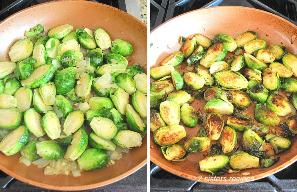 Sauteed Brussels Sprouts by 2sistersrecipes.com