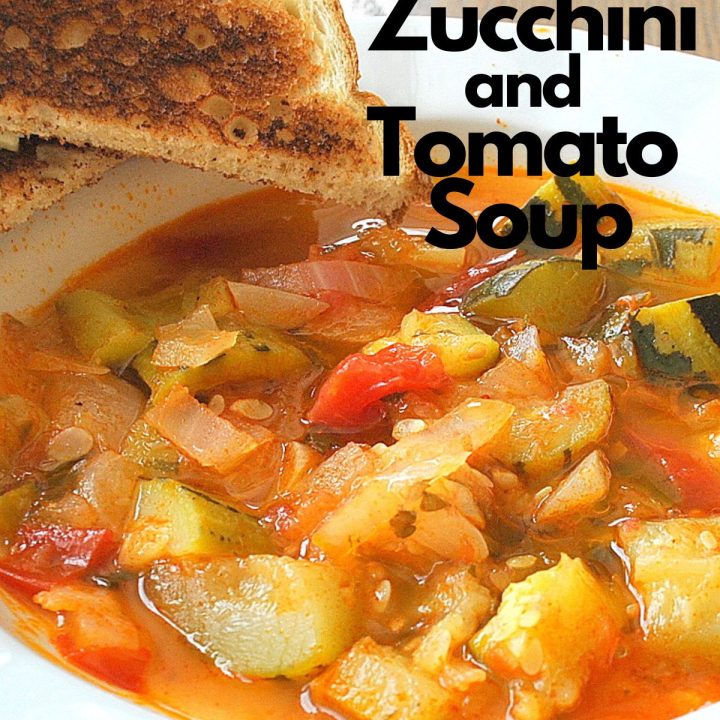 ITalian Style Zucchini and Tomato Soup by 2sistersrecipes.com