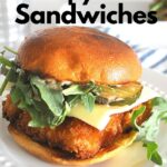 One fish sandwich served on a white plate.